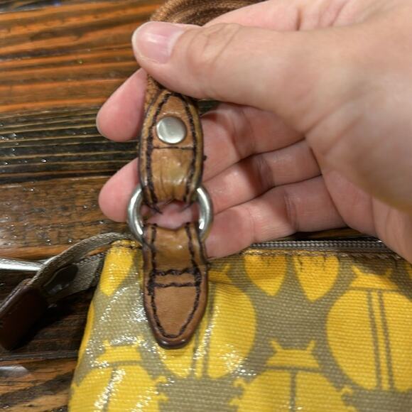 Fossil Key Per Ladybug Coated Canvas Crossbody Purse - Picture 8 of 14